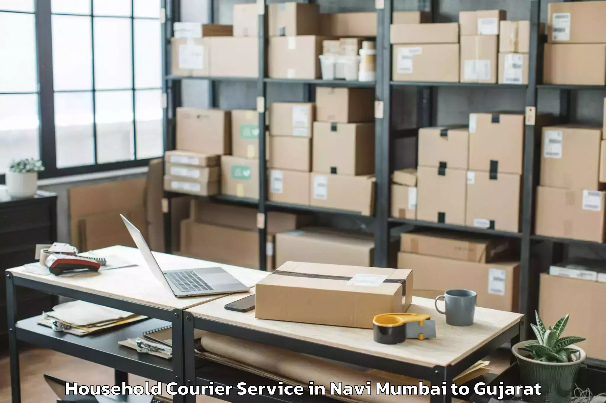 Book Your Navi Mumbai to Surat Household Courier Today